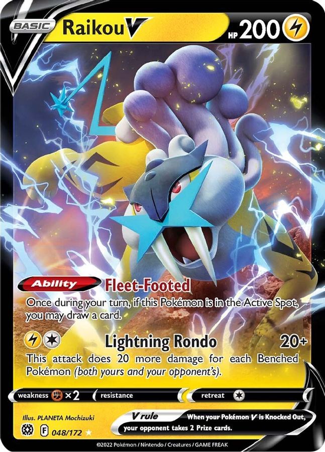 Raikou V 048/172 - Monster Mart - Pokémon Cards Australia