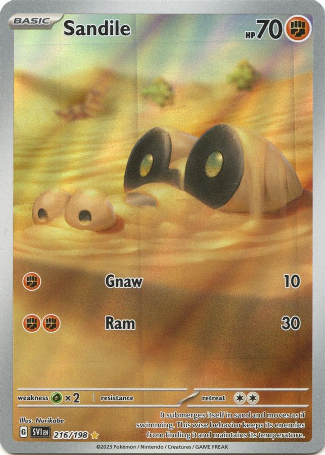 Sandile 216/198 - Monster Mart - Pokémon Cards Australia