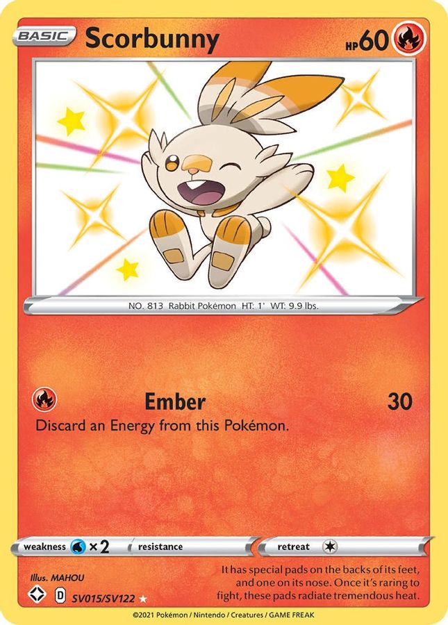 Scorbunny SV015/SV122 - Monster Mart - Pokémon Cards Australia