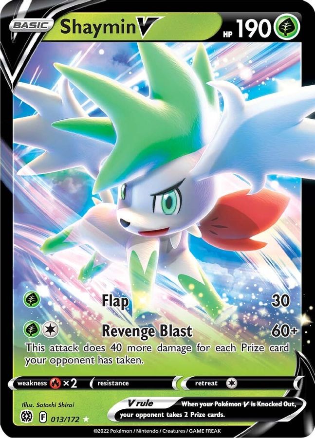 Shaymin V 013/172 - Monster Mart - Pokémon Cards Australia