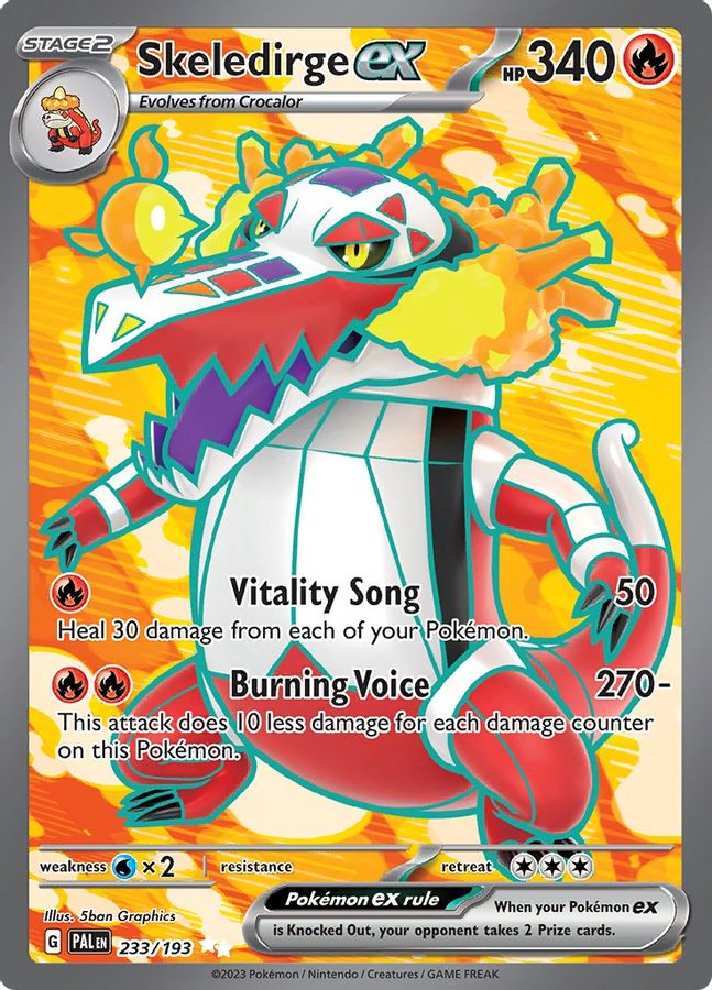 Skeledirge EX 233/193 - Monster Mart - Pokémon Cards Australia