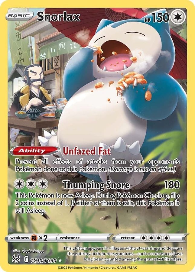 Snorlax TG10/TG30 - Monster Mart - Pokémon Cards Australia