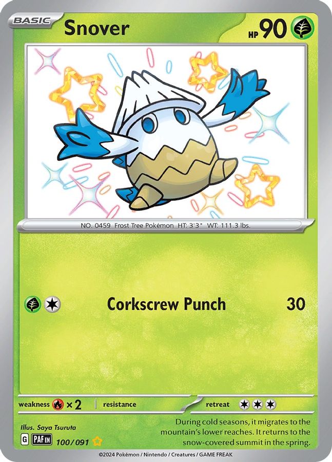 Snover 100/091 - Monster Mart - Pokémon Cards Australia