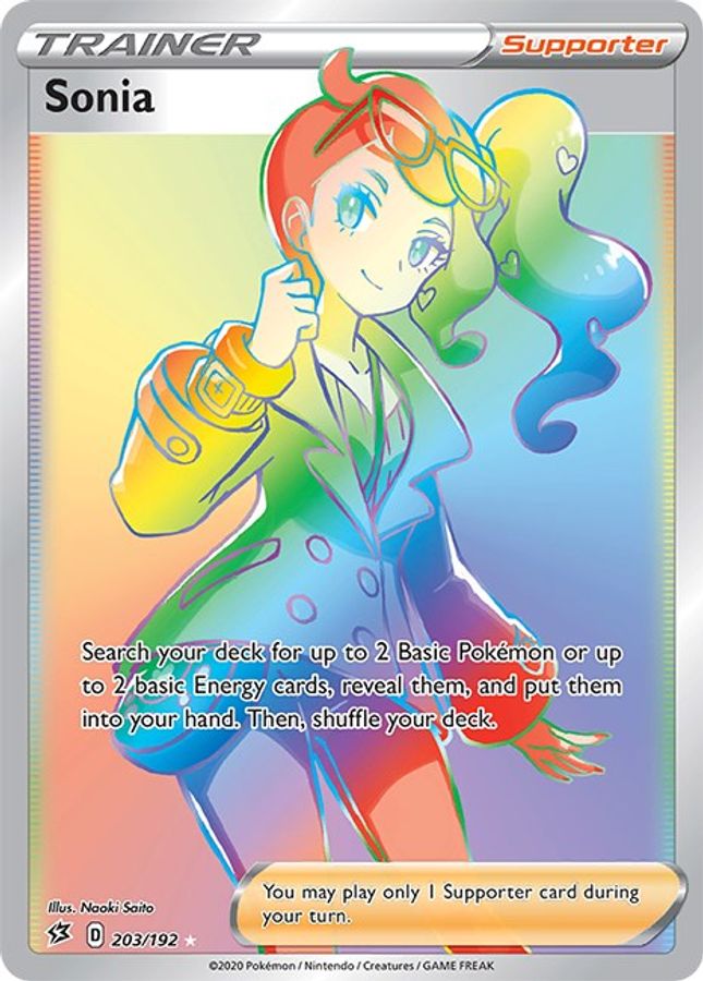 Sonia 203/192 - Monster Mart - Pokémon Cards Australia