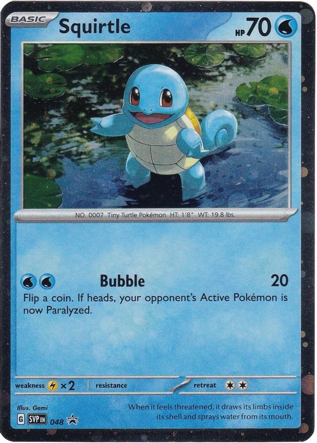 Squirtle 048 Cosmos Holo - Monster Mart - Pokémon Cards Australia