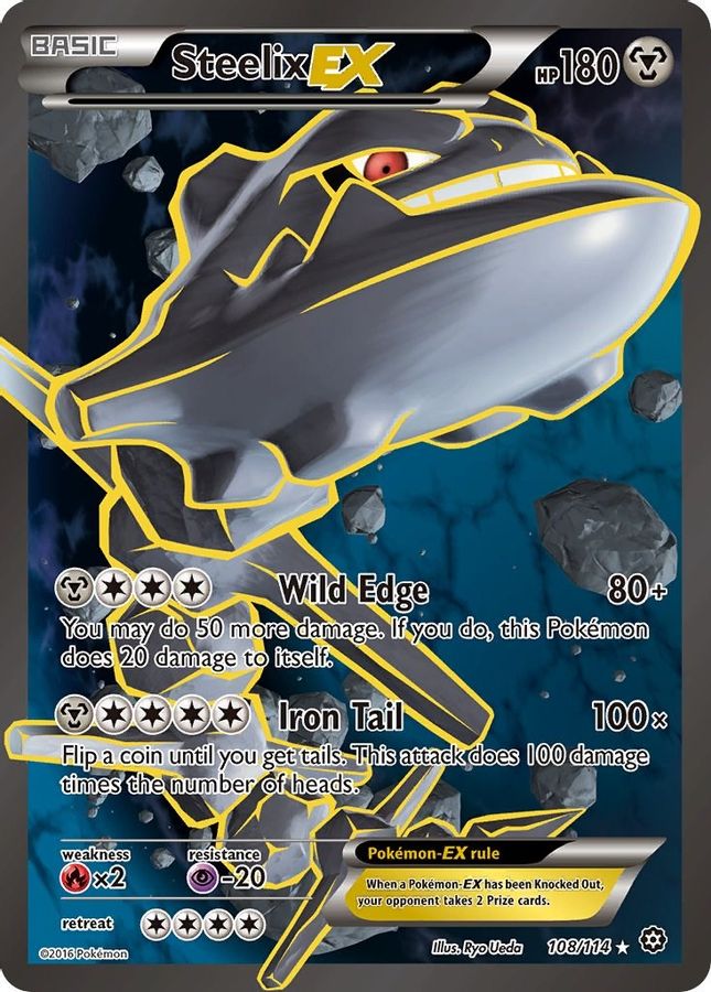 Steelix EX 108/114 - Monster Mart - Pokémon Cards Australia