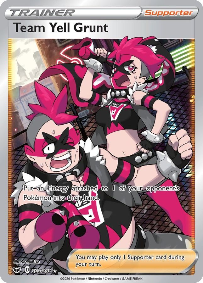 Team Yell Grunt 202/202 - Monster Mart - Pokémon Cards Australia