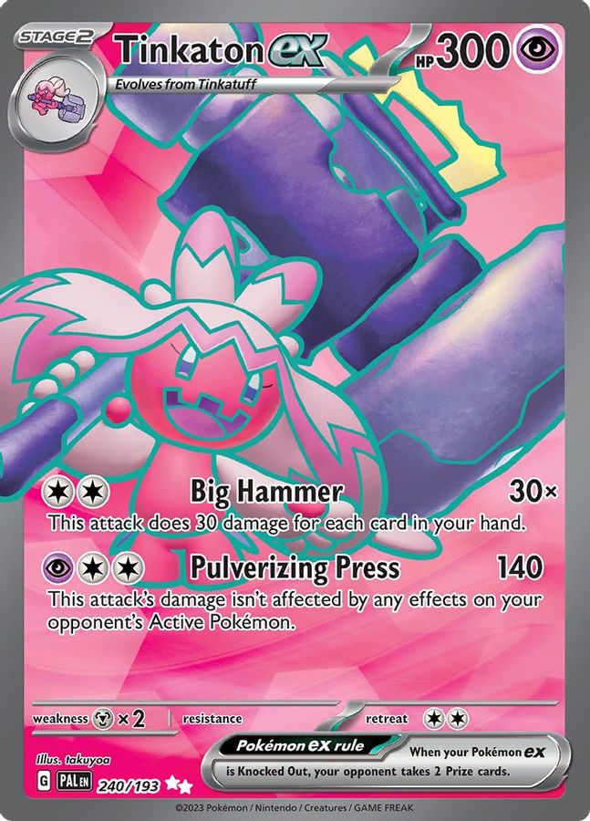 Tinkaton EX 240/193 - Monster Mart - Pokémon Cards Australia