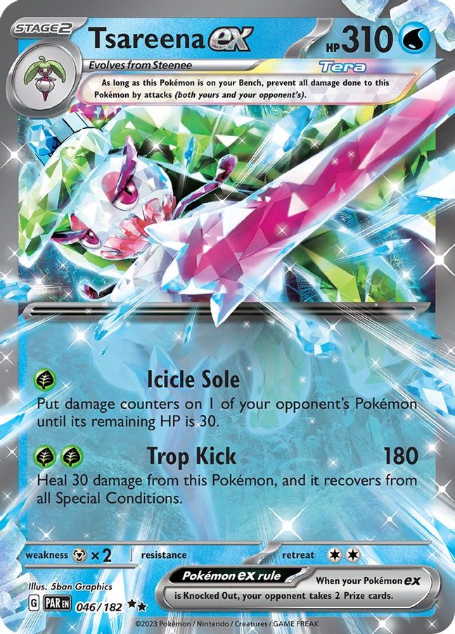 rare pokemon cards australia Tsareena EX 046/182 Raw Card