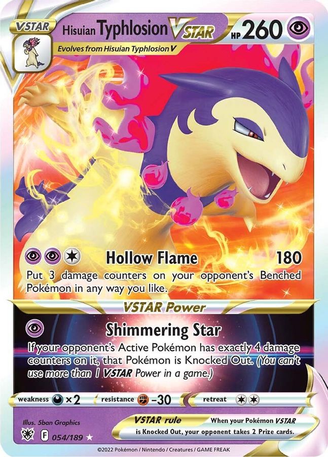 Typhlosion VSTAR 054/189 - Monster Mart - Pokémon Cards Australia