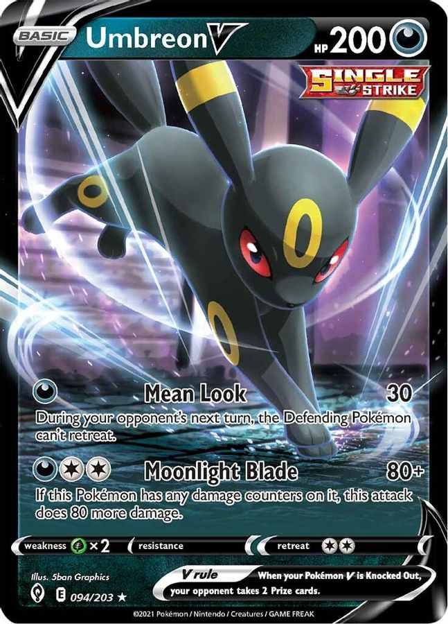 Umbreon V 094/203 - Monster Mart - Pokémon Cards Australia