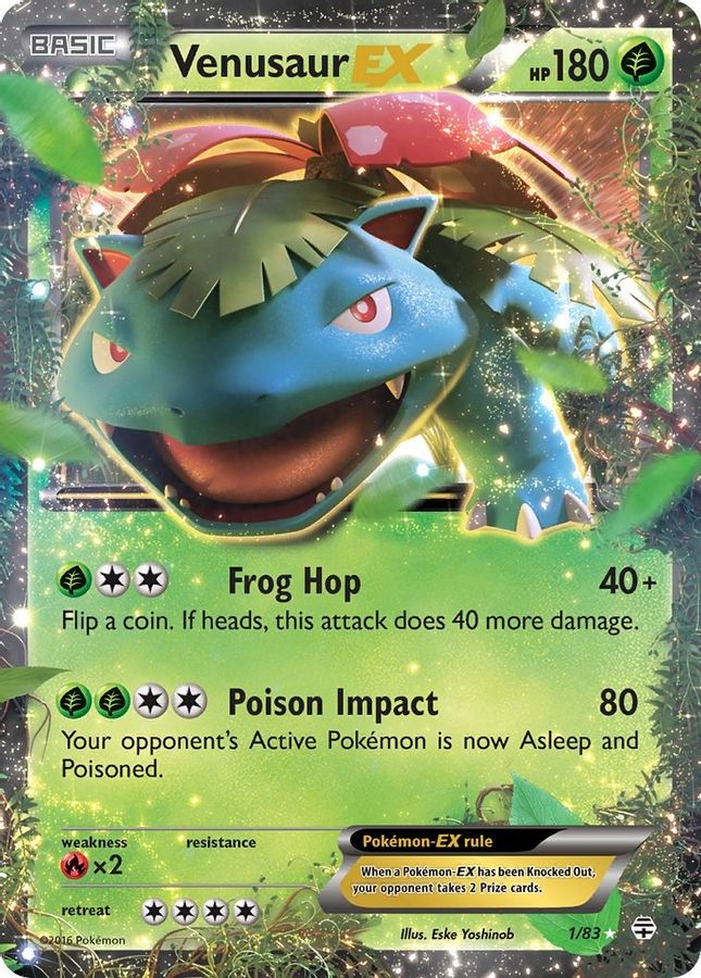 Venusaur EX 1/83 - Monster Mart - Pokémon Cards Australia