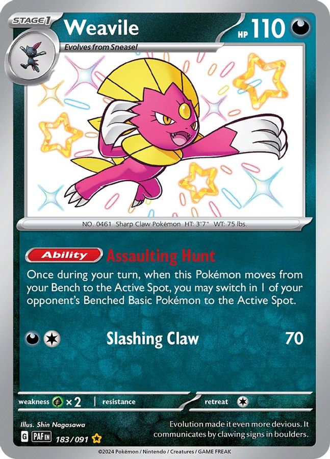 Weavile 183/091 - Monster Mart - Pokémon Cards Australia