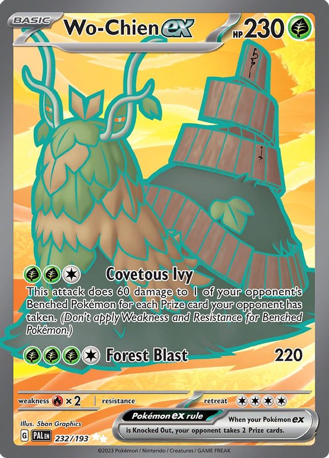 Wo - Chien EX 232/193 - Monster Mart - Pokémon Cards Australia