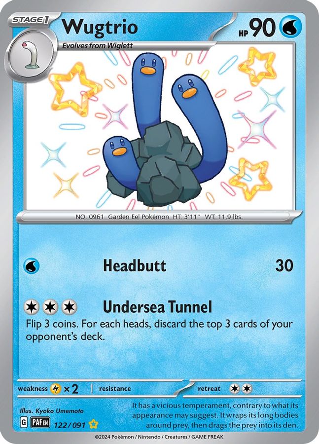 Wugtrio 122/091 - Monster Mart - Pokémon Cards Australia