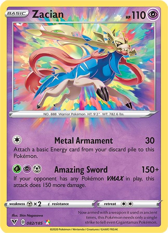 Zacian 082/185 - Monster Mart - Pokémon Cards Australia