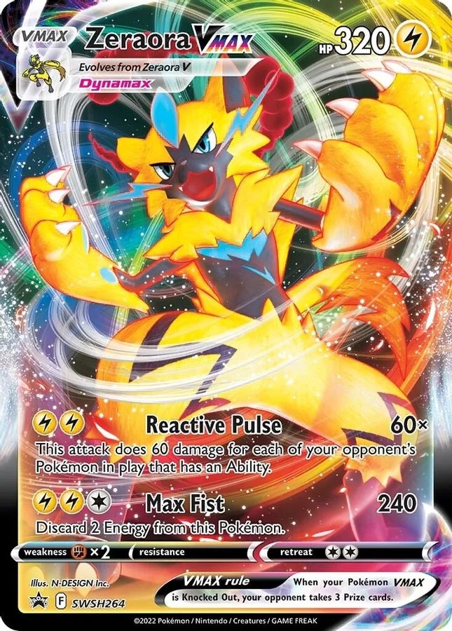 Zeraora VMAX SWSH264 - Monster Mart - Pokémon Cards Australia
