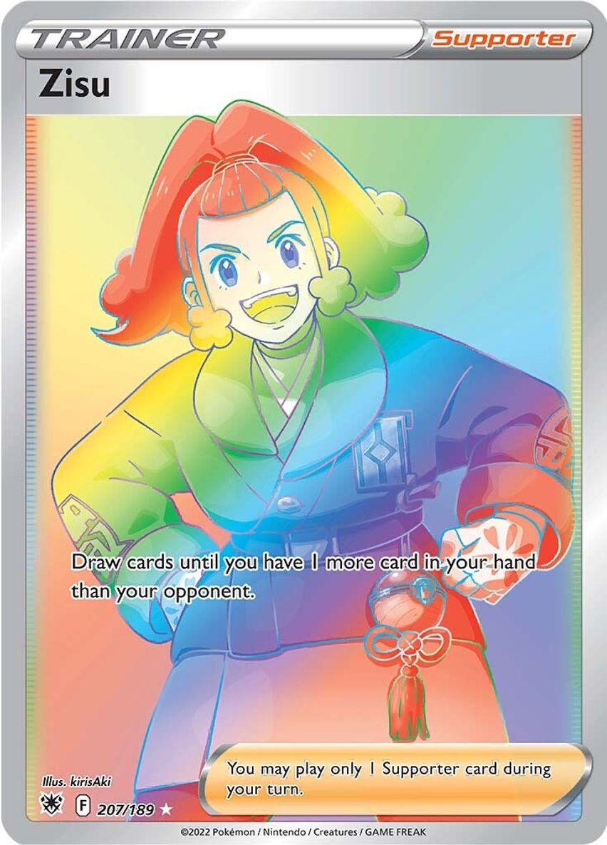 Zisu Trainer Rainbow Raw Card - Collectible Trading Card Zisu Trainer Rainbow Raw Card - Collectible Trading Card