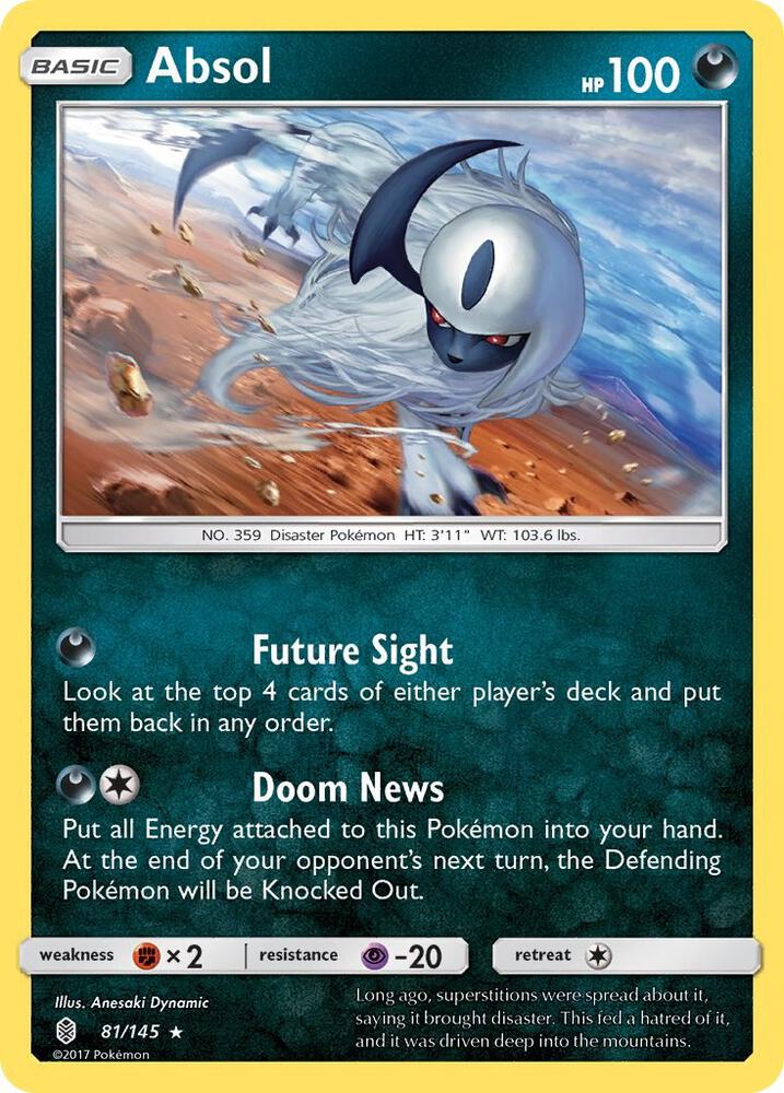 Buy Pokemon cards Australia - Absol Reverse Holo 81/145 - Premium Raw Card from Monster Mart - Pokémon Card Emporium - Shop now at Monster Mart - Pokémon Cards Australia. Guardians Rising, NEW 9 Sep, Reverse Holo