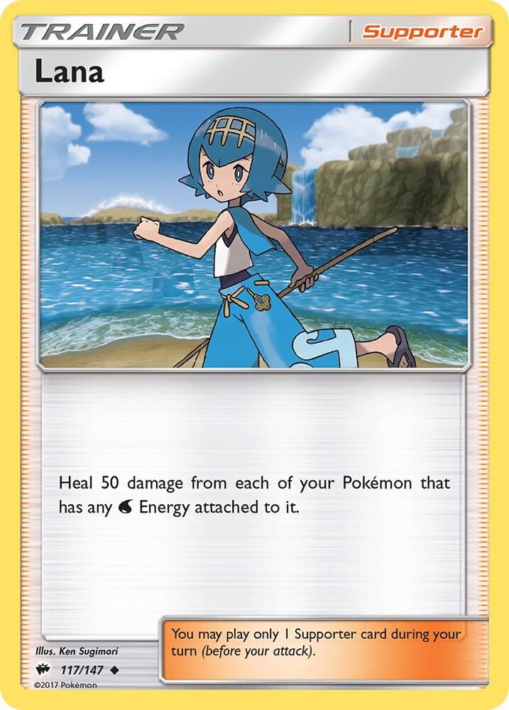 Lana Reverse Holo 117/147 - Monster Mart - Pokémon Cards Australia Pokemon Cards