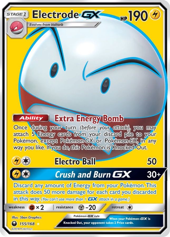Buy Pokemon cards Australia - Electrode GX 155/168 - Premium Raw Card from Monster Mart - Pokémon Card Emporium - Shop now at Monster Mart - Pokémon Cards Australia. Celestial Storm, Full Art, GX, NEW 8 May