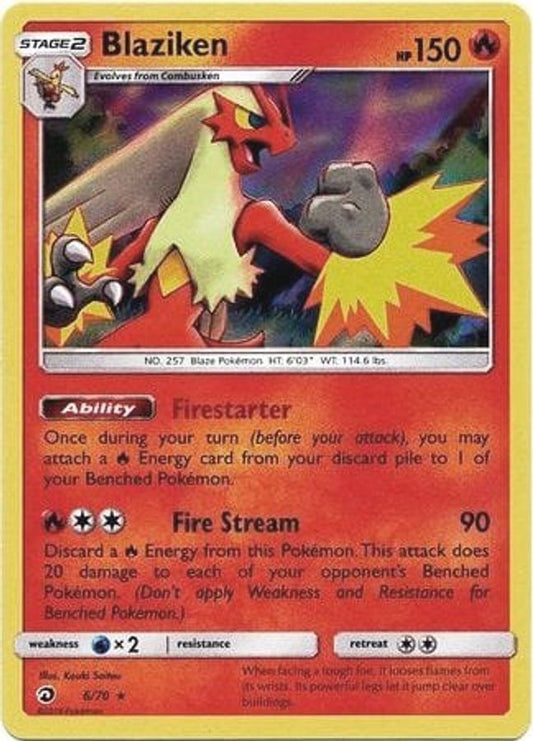 Buy Pokemon cards Australia - Blaziken Holo 6/70 - Premium Raw Card from Monster Mart - Pokémon Card Emporium - Shop now at Monster Mart - Pokémon Cards Australia. Deck Exclusive, Dragon Majesty, Holo, New 24 Apr, Rare
