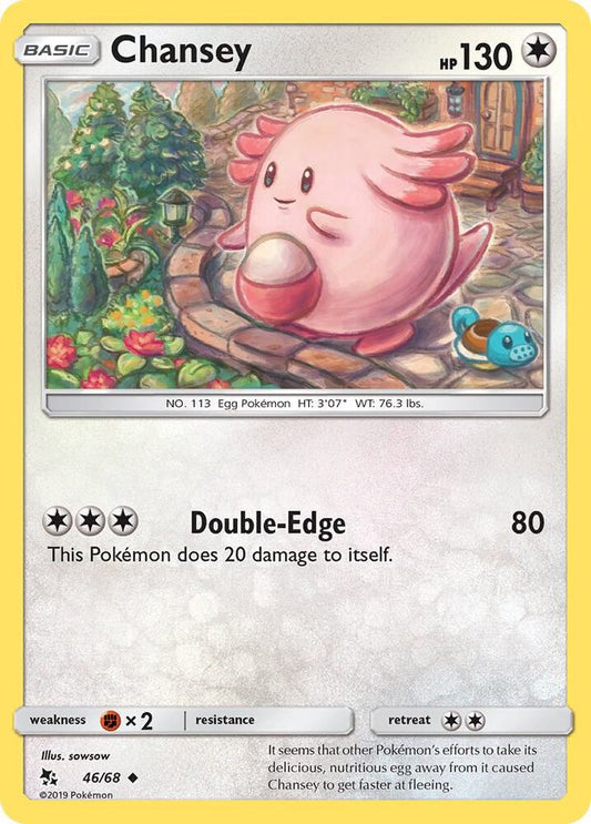 Buy Pokemon cards Australia - Chansey Reverse Holo 46/68 - Premium Raw Card from Monster Mart - Pokémon Card Emporium - Shop now at Monster Mart - Pokémon Cards Australia. Hidden Fates, NEW 28 MAY, Reverse Holo