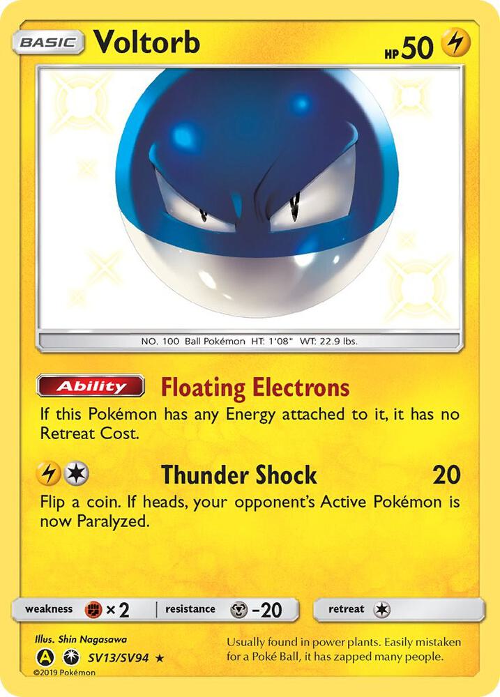 Buy Pokemon cards Australia - Voltorb SV13/SV94 - Premium Raw Card from Monster Mart - Pokémon Card Emporium - Shop now at Monster Mart - Pokémon Cards Australia. Baby Shiny, Hidden Fates, NEW 6 MAR, Shiny Holo Rare, Shiny Vault