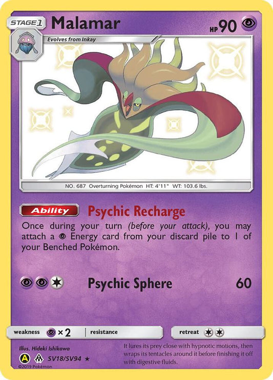 Buy Pokemon cards Australia - Malamar SV18/SV94 - Premium Raw Card from Monster Mart - Pokémon Card Emporium - Shop now at Monster Mart - Pokémon Cards Australia. GX, Hidden Fates, NEW 6 MAR, Shiny Holo Rare, Shiny Vault