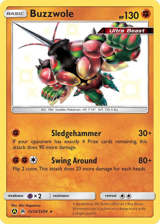 Buy Pokemon cards Australia - Buzzwole SV24/SV94 - Premium Raw Card from Monster Mart - Pokémon Card Emporium - Shop now at Monster Mart - Pokémon Cards Australia. Baby Shiny, Hidden Fates, NEW 6 MAR, Shiny Holo Rare, Shiny Vault