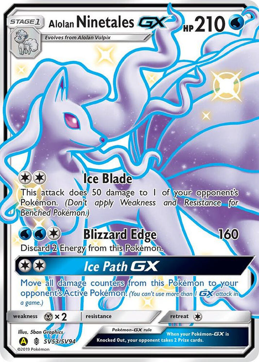Buy Pokemon cards Australia - Ninetales GX SV53/SV94 - Premium Raw Card from Monster Mart - Pokémon Card Emporium - Shop now at Monster Mart - Pokémon Cards Australia. GX, Hidden Fates, NEW 6 MAR, Shiny Holo Rare, Shiny Vault