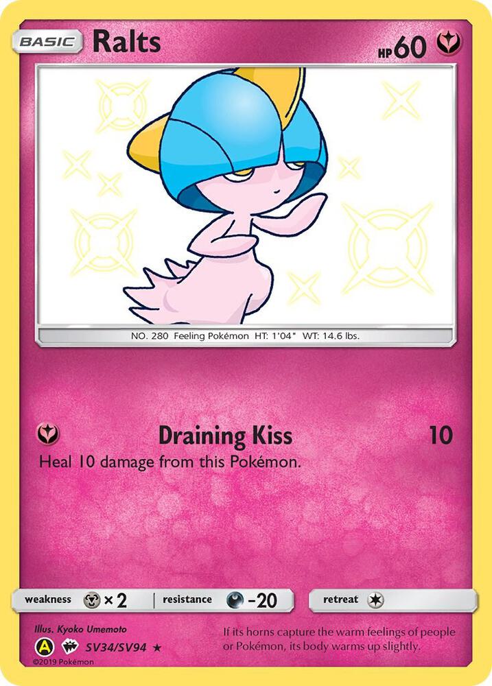 Buy Pokemon cards Australia - Ralts SV34/SV94 - Premium Raw Card from Monster Mart - Pokémon Card Emporium - Shop now at Monster Mart - Pokémon Cards Australia. Baby Shiny, Hidden Fates, NEW 6 MAR, Shiny Holo Rare, Shiny Vault