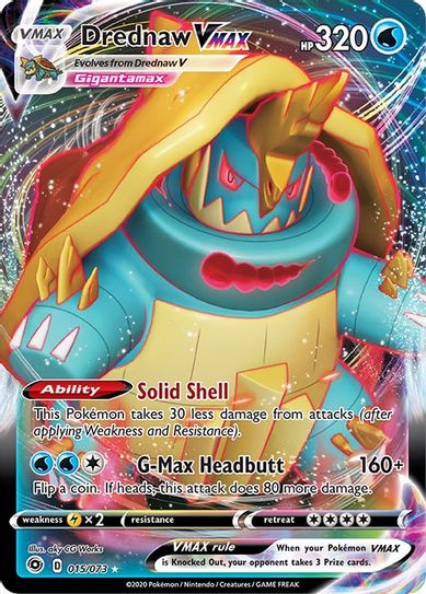 Buy Pokemon cards Australia - Drednaw VMAX 015/073 - Premium Raw Card from Monster Mart - Pokémon Card Emporium - Shop now at Monster Mart - Pokémon Cards Australia. Champion's Path, New 21 Mar, VMAX