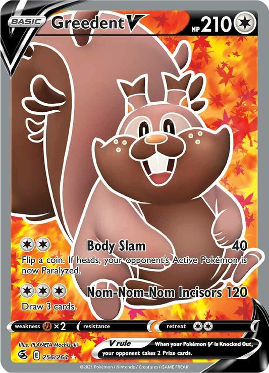 Greedent V 256/264 - Monster Mart - Pokémon Cards Australia