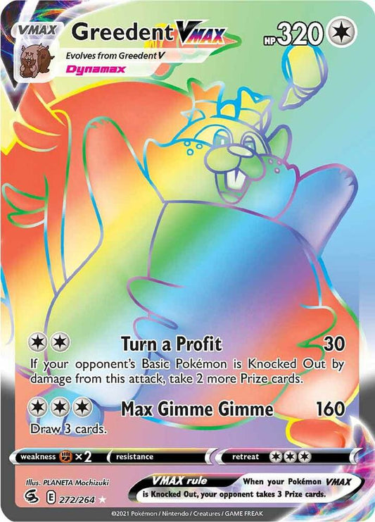 Coalossal VMAX Rainbow Raw Card
