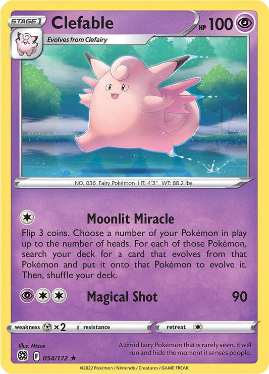 Clefable Reverse Holo 054/172 - Monster Mart - Pokémon Cards Australia