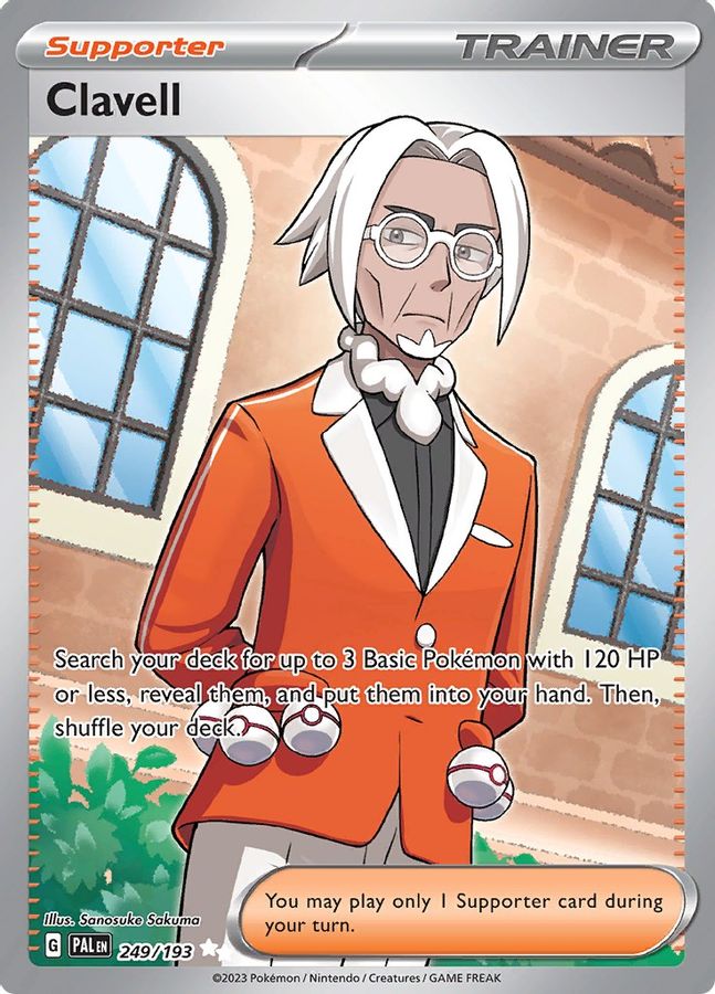 Buy Pokemon cards Australia - Clavell 249/193 - Premium Raw Card from Monster Mart - Pokémon Card Emporium - Shop now at Monster Mart - Pokémon Cards Australia. Paldea Evolved, Trainer