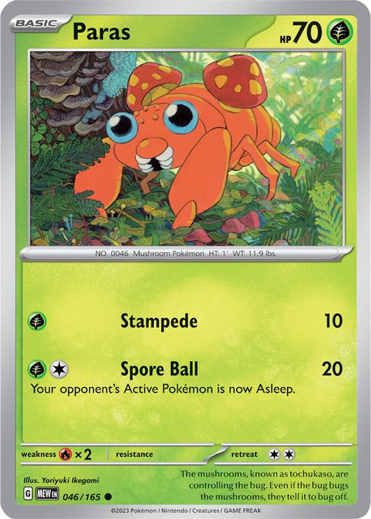 Paras Reverse Holo 046/165