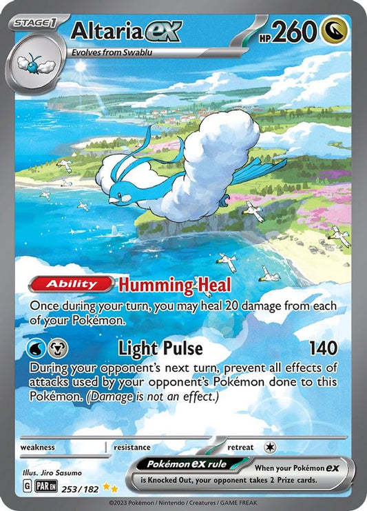 Buy Pokemon cards Australia - Altaria EX 253/182 - Premium Raw Card from Monster Mart - Pokémon Card Emporium - Shop now at Monster Mart - Pokémon Cards Australia. EX, NEW 1 July, Paradox Rift, Special Illustration Rare