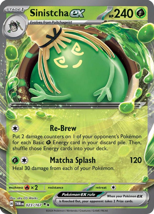 Buy Pokemon cards Australia - Sinistcha EX 023/167 - Premium Raw Card from Monster Mart - Pokémon Card Emporium - Shop now at Monster Mart - Pokémon Cards Australia. EX, NEW 3 Jun, Twilight Masquerade