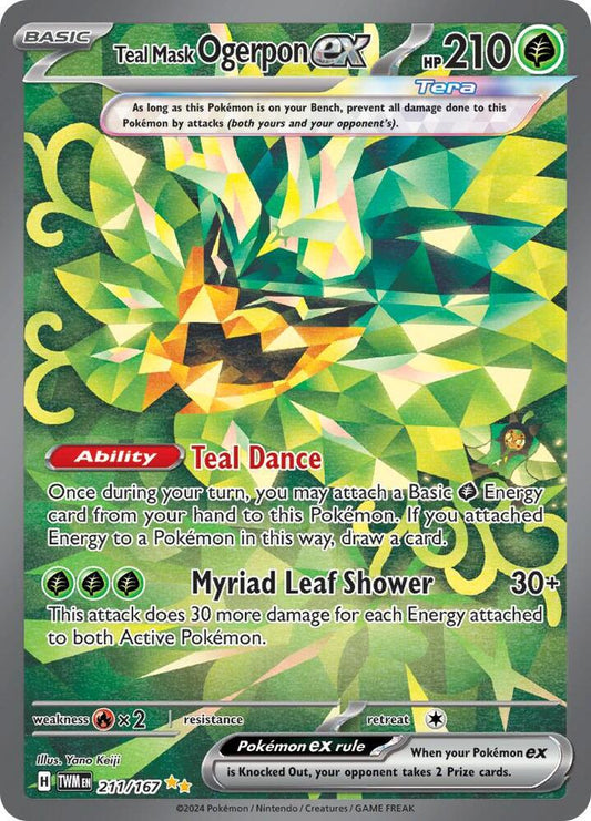 Buy Pokemon cards Australia - Ogerpon EX 211/167 - Premium Raw Card from Monster Mart - Pokémon Card Emporium - Shop now at Monster Mart - Pokémon Cards Australia. EX, NEW 25 Feb, Special Illustration Rare, Twilight Masquerade