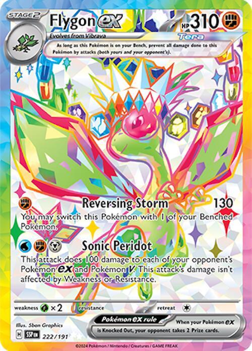 Buy Pokemon cards Australia - Flygon EX 222/191 - Premium Raw Card from Monster Mart - Pokémon Card Emporium - Shop now at Monster Mart - Pokémon Cards Australia. EX, NEW 13 Dec, Surging Sparks, Ultra Rare