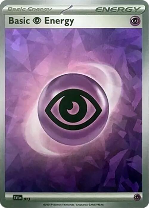 Buy Pokemon cards Australia - Basic Psychic Energy 013 Cracked Ice Holo - Premium Raw Card from Monster Mart - Pokémon Card Emporium - Shop now at Monster Mart - Pokémon Cards Australia. Cracked Ice Holo, Energy, NEW 22 Jan, Stella Crown, Stellar Crown
