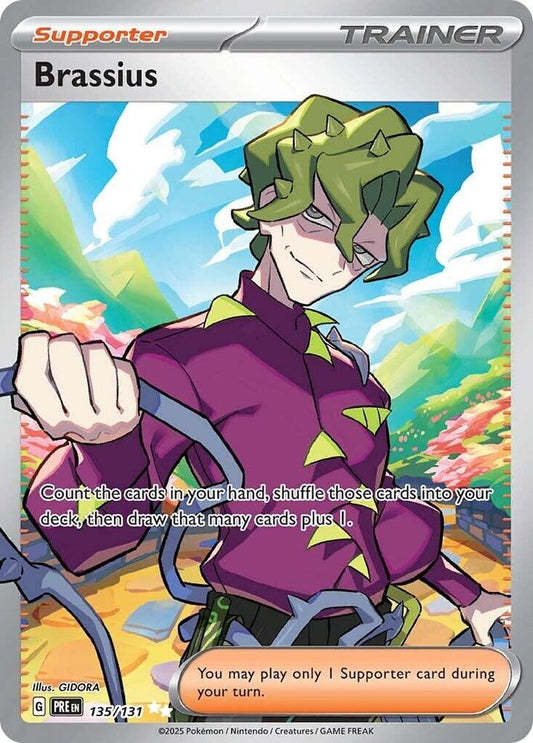 Buy Pokemon cards Australia - Brassius 135/131 - Premium Raw Card from Monster Mart - Pokémon Card Emporium - Shop now at Monster Mart - Pokémon Cards Australia. NEW 11 Feb, Prismatic Evolutions, Trainer, Ultra Rare
