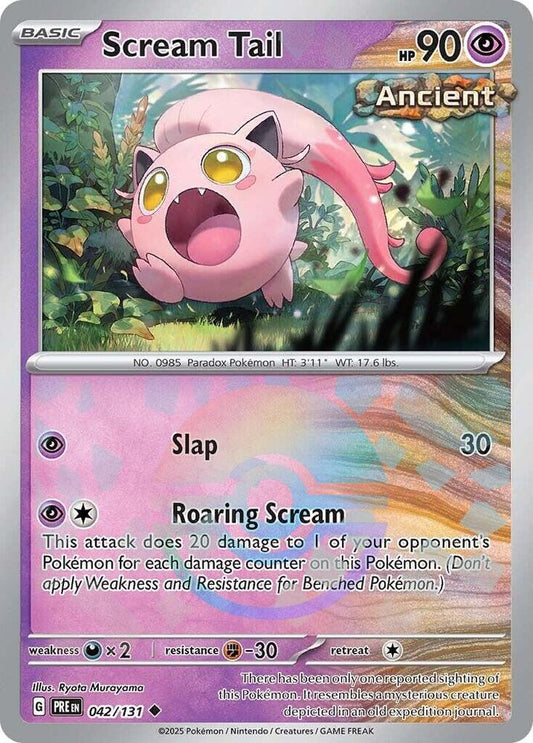 Buy Pokemon cards Australia - Scream Tail 042/131 Poke Ball - Premium Raw Card from Monster Mart - Pokémon Card Emporium - Shop now at Monster Mart - Pokémon Cards Australia. NEW 22 Jan, Poke Ball, Prismatic Evolutions