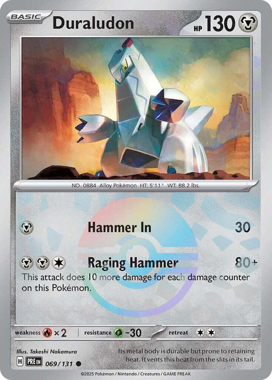 Buy Pokemon cards Australia - Duraludon 069/131 Poke Ball - Premium Raw Card from Monster Mart - Pokémon Card Emporium - Shop now at Monster Mart - Pokémon Cards Australia. NEW 30 Apr, Poke Ball, Prismatic Evolutions