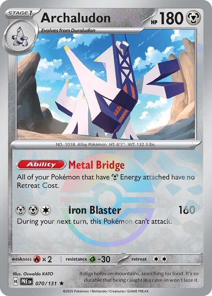 Buy Pokemon cards Australia - Archaludon 070/131 Poke Ball - Premium Raw Card from Monster Mart - Pokémon Card Emporium - Shop now at Monster Mart - Pokémon Cards Australia. NEW 11 Feb, Poke Ball, Prismatic Evolutions