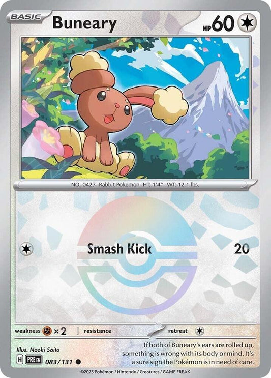Buy Pokemon cards Australia - Buneary 083/131 Poke Ball - Premium Raw Card from Monster Mart - Pokémon Card Emporium - Shop now at Monster Mart - Pokémon Cards Australia. NEW 11 Feb, Poke Ball, Prismatic Evolutions