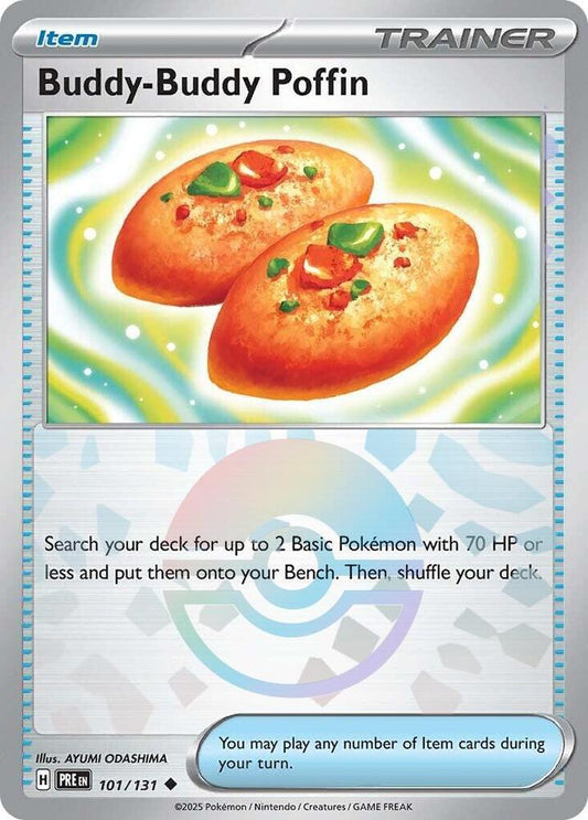 Buy Pokemon cards Australia - Buddy-Buddy Poffin 101/131 Poke Ball - Premium Raw Card from Monster Mart - Pokémon Card Emporium - Shop now at Monster Mart - Pokémon Cards Australia. NEW 11 Feb, Poke Ball, Prismatic Evolutions
