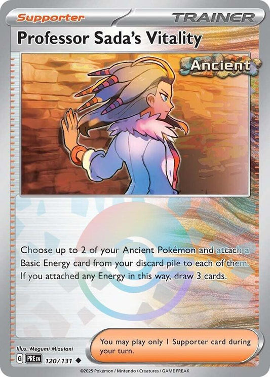 Buy Pokemon cards Australia - Professor Sada's Vitality 120/131 Poke Ball - Premium Raw Card from Monster Mart - Pokémon Card Emporium - Shop now at Monster Mart - Pokémon Cards Australia. NEW 22 Jan, Poke Ball, Prismatic Evolutions